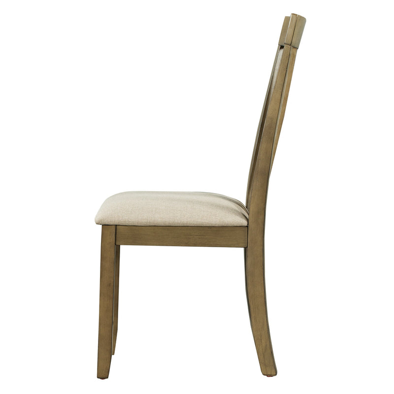 9-Piece Retro Style Dining Table Set 78" Wood Rectangular Table and 8 Dining Chairs for Dining Room (Natural Walnut)