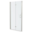 Fold Frameless Shower Door With Tempered Glass
