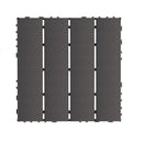 Plastic Interlocking 44 Pack Patio Deck Tiles, Square Waterproof Outdoor All Weather Use by HouseOfZazla