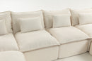 129.8" Width Cloud Couch Oversized Modular Sectional Sofa