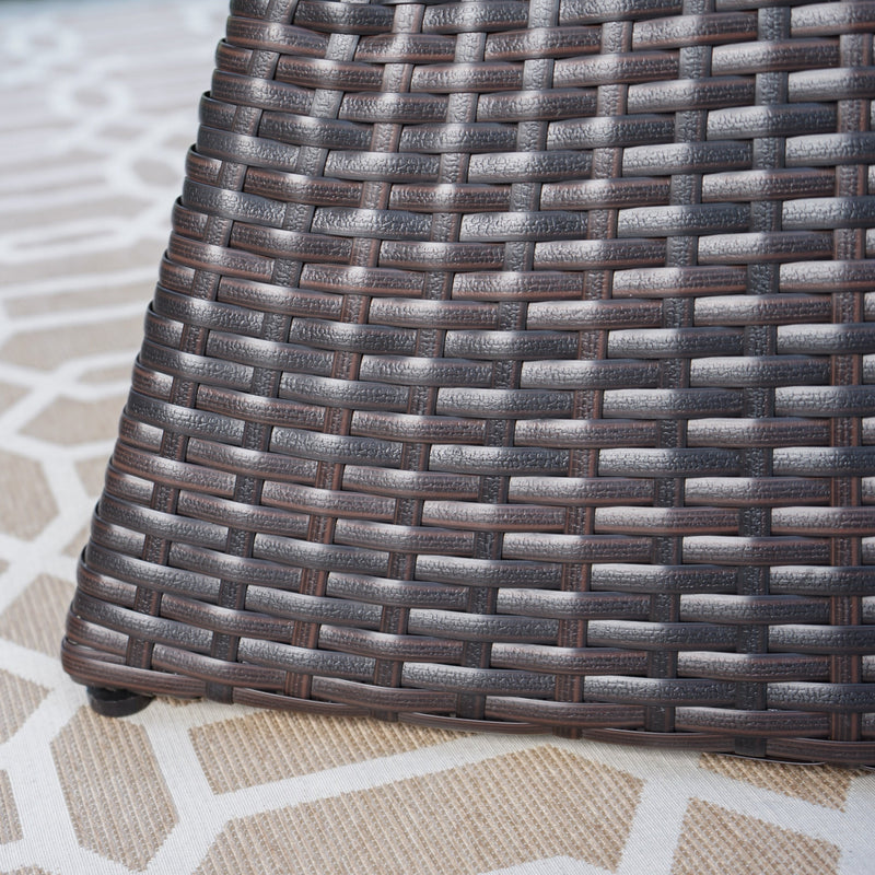 Calhoun 16 Outdoor Wicker End Table, photo 4 of 10