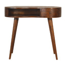Rounded Writing Desk - Chestnut by HouseOfZazla