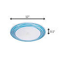 Designer Swirl Acrylic Dinner Plates (Set of 4) by HouseOfZazla