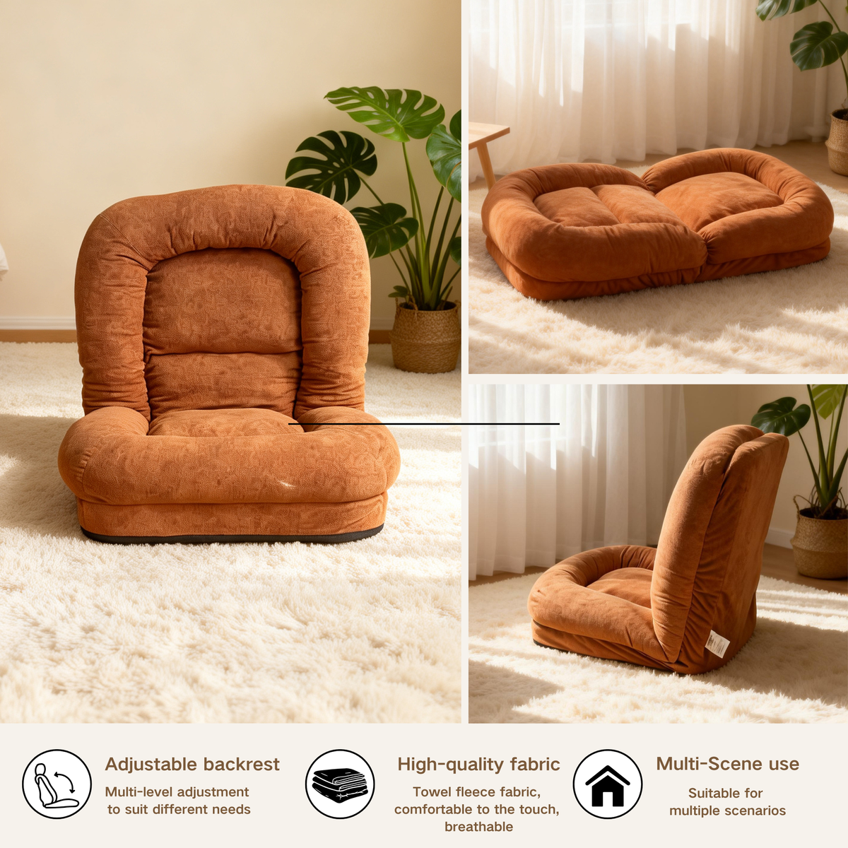 Egg Tart Lazy Sofa - Multi-Segment Folding, photo 3 of 10