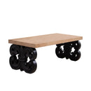 Ornate Scroll Base Coffee Table by HouseOfZazla