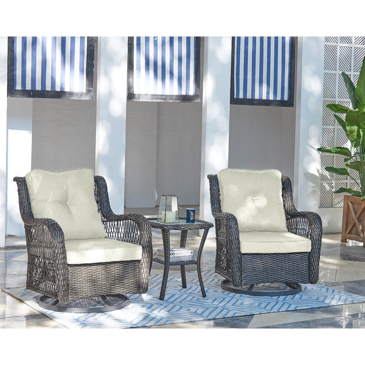 Fruttuo - 3 Piece Outdoor Patio Set, photo 3 of 8