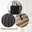 Modern Black Wood Storage Cabinet with Decorative Door by HouseOfZazla