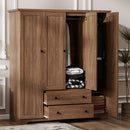 4 Door Wardrobe Armoire With 2 Drawers by HouseOfZazla