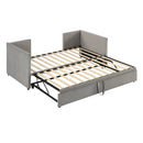 Twin Size Upholstered Daybed With Pop Up Trundle by HouseOfZazla
