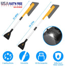 3 In 1 Car Snow Removal Shovel with Lights Car Snow Removal Tool Telescopic Windshield Ice Scraper Snow Brush Shovel