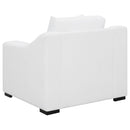Chelan - Upholstered Sloped Arm Accent Chair - White by HouseOfZazla