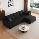 95" Cloud Sectional Sofa, Modern Minimalist Upholstered Couch by HouseOfZazla