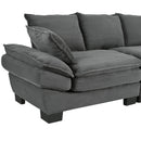 U-Style 85.4" Modern Curved Sofa