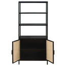 Kenneth - 3 Shelf Radio Weave Accent Cabinet