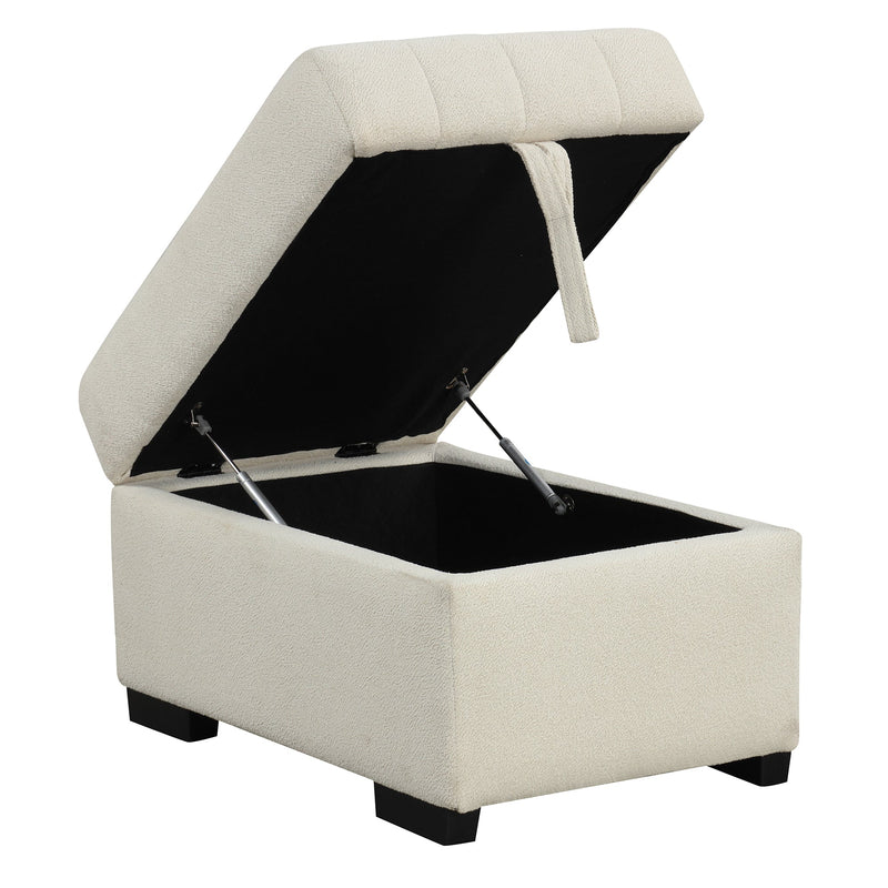 82.6" L-shaped Sectional Pull Out Sofa Bed Sleeper Sofa with Two USB Ports, Two Power Sockets and a Movable Storage Ottoman, Beige