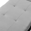 Folding Ottoman Sofa Bed - Gray Fabric by HouseOfZazla