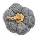 Set of 3 Plush Fabric Pumpkins in Brown