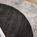 16" Steel Patio Side Table, Garden End Table with Hourglass Design, Accent Table for Outdoor and Indoor Use, Black