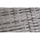 All-Weather 7-Piece Gray PE Wicker Patio Conversation Set with Beige Cushions and coffee table