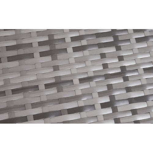 All-Weather 7-Piece Gray PE Wicker Patio Conversation Set with Beige Cushions and coffee table