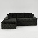 Modular Sofa, Convertible Twin Seat With Chaise Lounge