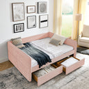 Upholstered Daybed & 2 Drawers by HouseOfZazla