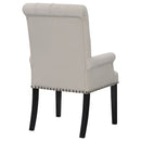 Alana Velvet Upholstered Dining Arm Chair Sand