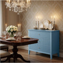 Fluted 3 Drawer Nightstand With Soft Close Slides by HouseOfZazla