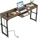 Adjustable Overbed Table With Wheels, Queen Size Mobile Desk - Dark Gray by HouseOfZazla