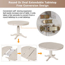 Modern Dining Table Set For 4, Round Table And 4 Kitchen Room Chairs, 5 Piece Kitchen Table Set For Dining Room, Dinette, Breakfast Nook by HouseOfZazla