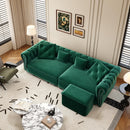 3 In 1 Pull Out Convertible Sleeper Sofa Bed, King Size, Chaise Lounge by HouseOfZazla