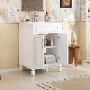 Bathroom Vanity With Top Sink, Cabinet With 2 Soft Closing Doors by Unique Piece Furniture