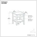 Burlington - End Table - Mahogany Brown