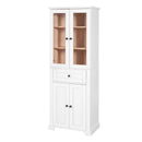 Bathroom Storage Cabinet, Adjustable Shelves & Drawer, Freestanding Tower by HouseOfZazla
