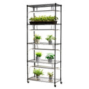 DIY Plant Shelf with Grow Lights