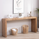 Console Table, Handwoven Top - Antique Natural / Natural by HouseOfZazla