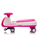 12V Electric Wiggle Ride On Car with Dual Motors & LED Lights