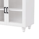 Farmhouse TV Stand With Solid Wood Gourd Shaped Legs For TVs Up To 70" by HouseOfZazla