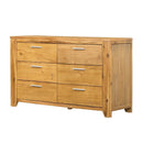 6 Drawer Dresser - Natural Wood / Brown by Unique Piece Furniture