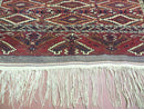 4' X 8' Antique Handmade Russian Bokhara Turkoman Yamud Wool Rug Carpet Nice