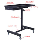 Adjustable Tear Down Work Table With Drawer For Garages, Repair Shops, And Diy, Portable, (4) 2.5" Swivel Casters, 220 Pound Capacity, Rubber Corners, Heavy Duty Steel by HouseOfZazla