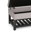 Cosmopolitan - Storage Ottoman Bench With Open Bottom by Unique Piece Furniture