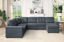 Isla - Fabric Sectional Sofa With Ottoman by HouseOfZazla