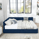 Upholstered Bed Frame With Tufted Backrest And Armrests by Unique Piece Furniture
