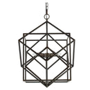 3 - Light Metal Chandelier, Hanging Light Fixture with Adjustable Chain for Kitchen Dining Room Foyer Entryway, Bulb Not Included