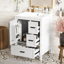 Bathroom Vanity With Sink, Soft-Close Doors, Double-Layer Shelf And 3 Drawers by HouseOfZazla