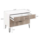 Dumbo - Fluted Dresser - Gray / White by HouseOfZazla