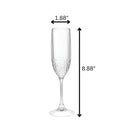Tritan Lexington - Unbreakable Plastic Champagne Flutes, Durable Glass Alternative (Set of 4), 6Oz - Clear by HouseOfZazla