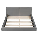 Upholstered Platform Bed, Grounded Bed With Solid Frame by Unique Piece Furniture