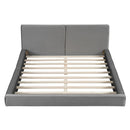 Upholstered Platform Bed, Grounded Bed With Solid Frame by HouseOfZazla